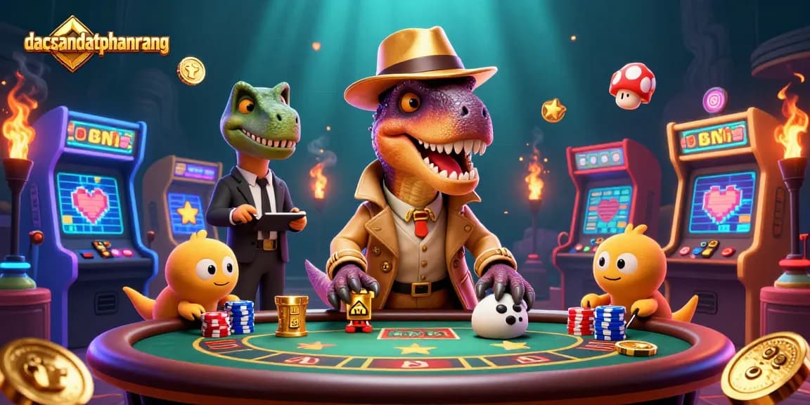 Bet, win, and enjoy exciting slot games at dacsandatphanrang with vibrant casino action in a richly detailed scene.