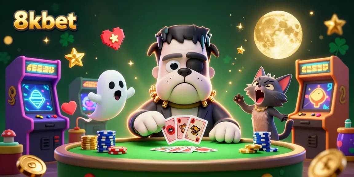 Play thrilling casino games at 8xbet with colorful characters and engaging elements.