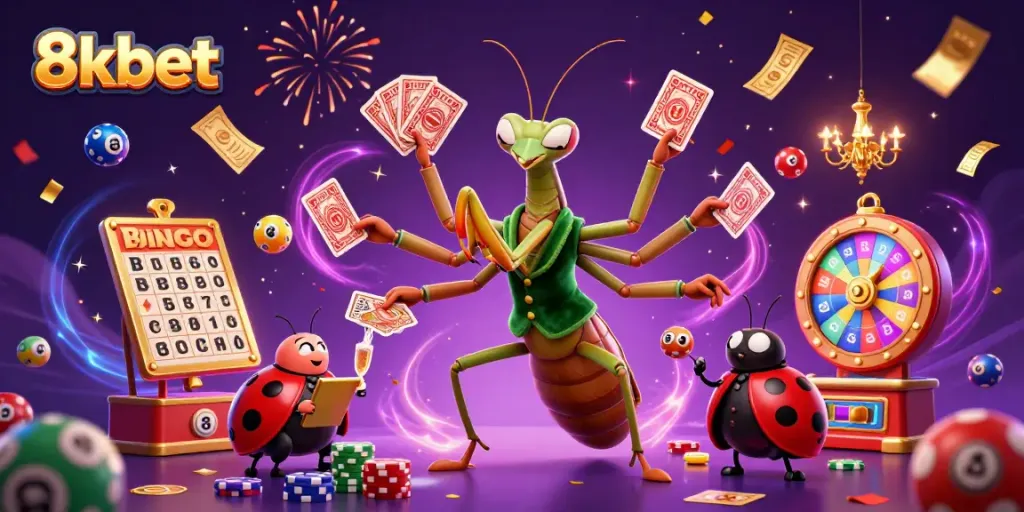 Engage in exciting games and opportunities at 8kbet with vibrant casino activities and celebrations.