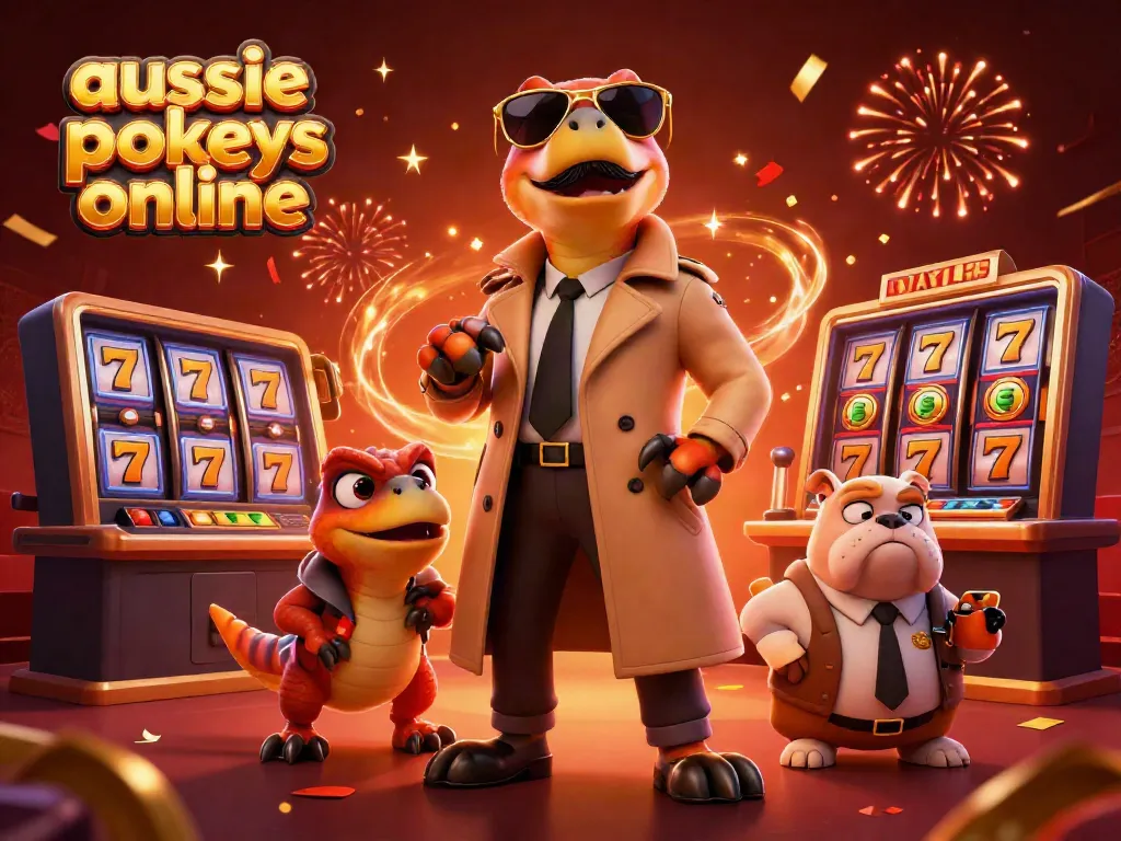 Enjoy the excitement of aussie pokies online with cartoon raptors entering a VIP casino.