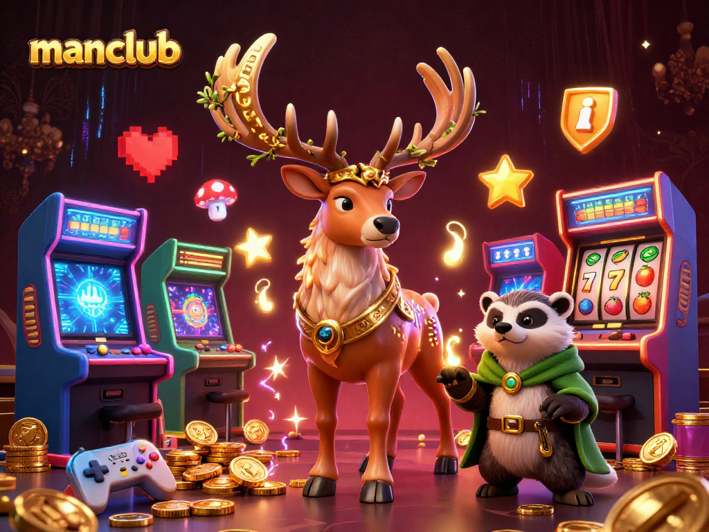 Engage with manclub's winning slot games featuring vibrant characters and dynamic casino action.