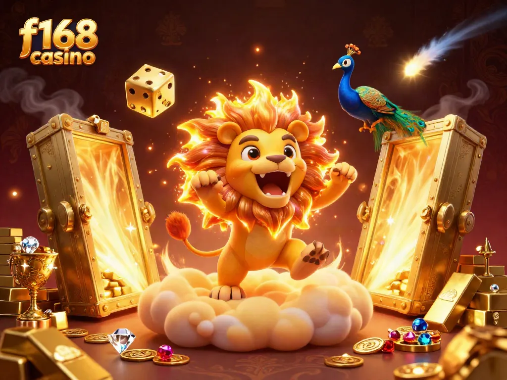 Experience the thrill of f168 casino with our vivid 3D illustration of vibrant gaming elements.