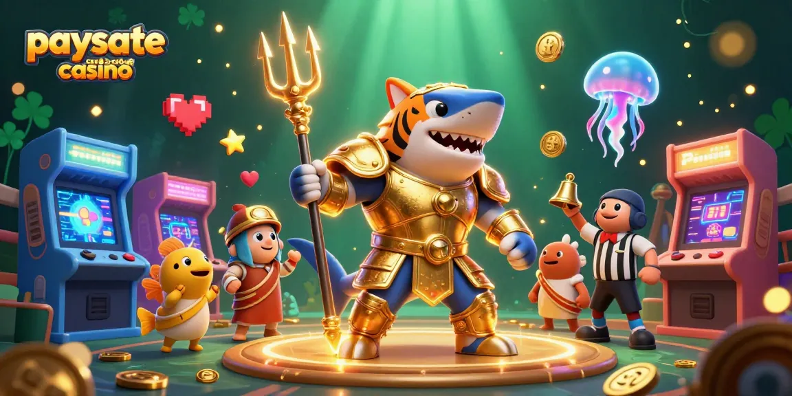 Engagieren Sie sich in der lebhaften Paysafe Card Casino-Szene, gefüllt mit dynamischen Charakteren, Spielautomaten und Casinosymbolen.