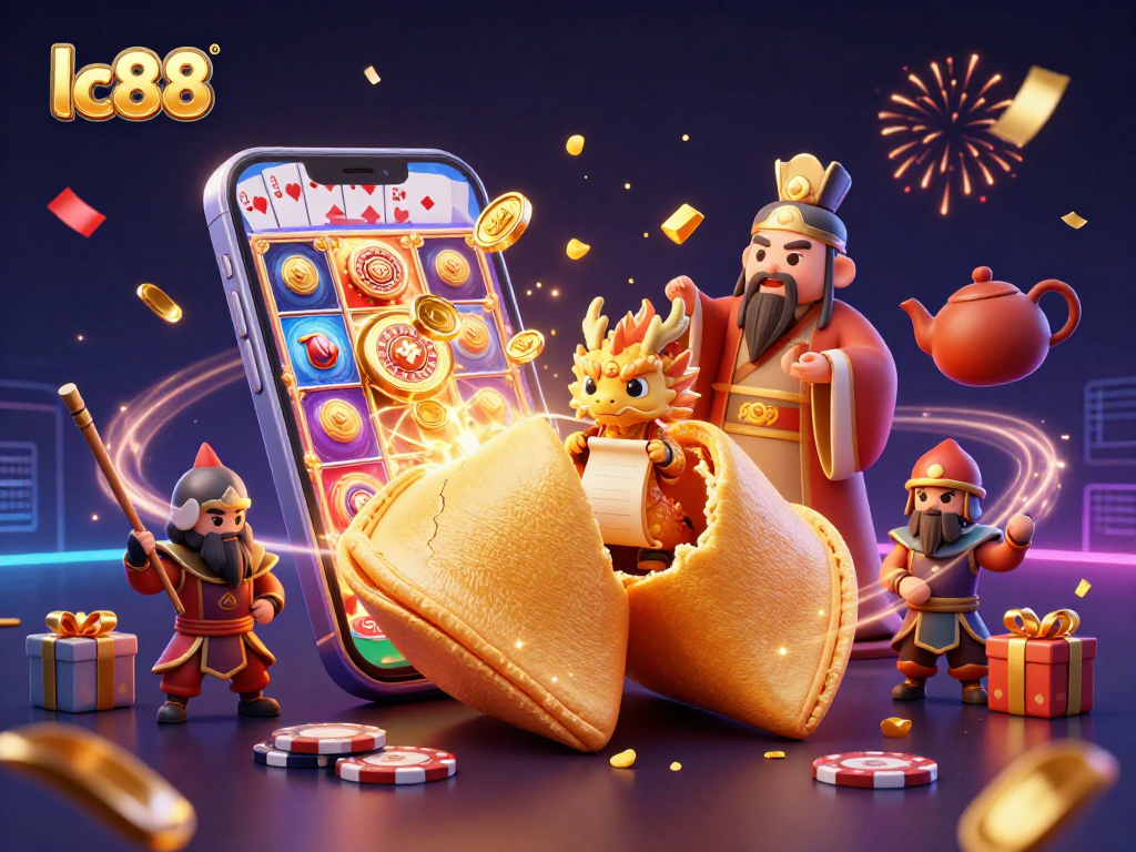 Experience thrilling slots action with lc88 featuring dynamic characters and celebratory elements
