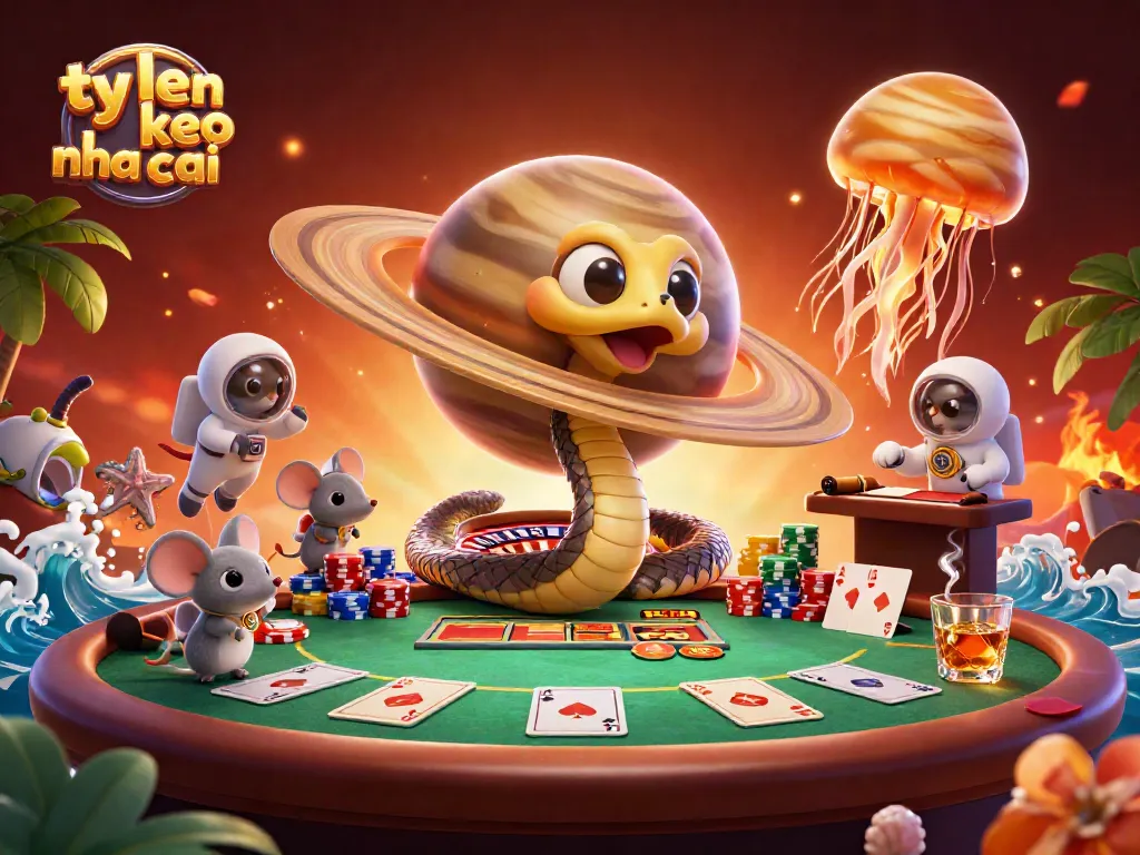 Engage with ty le keo nha cai as astronaut mice bet on a cosmic roulette wheel scene