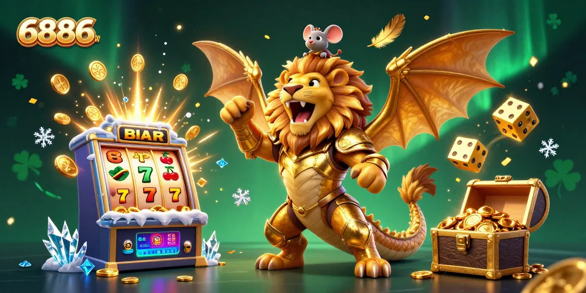 Experience thrilling wins with 6886win, where a golden chimera joins a jackpot explosion of excitement.