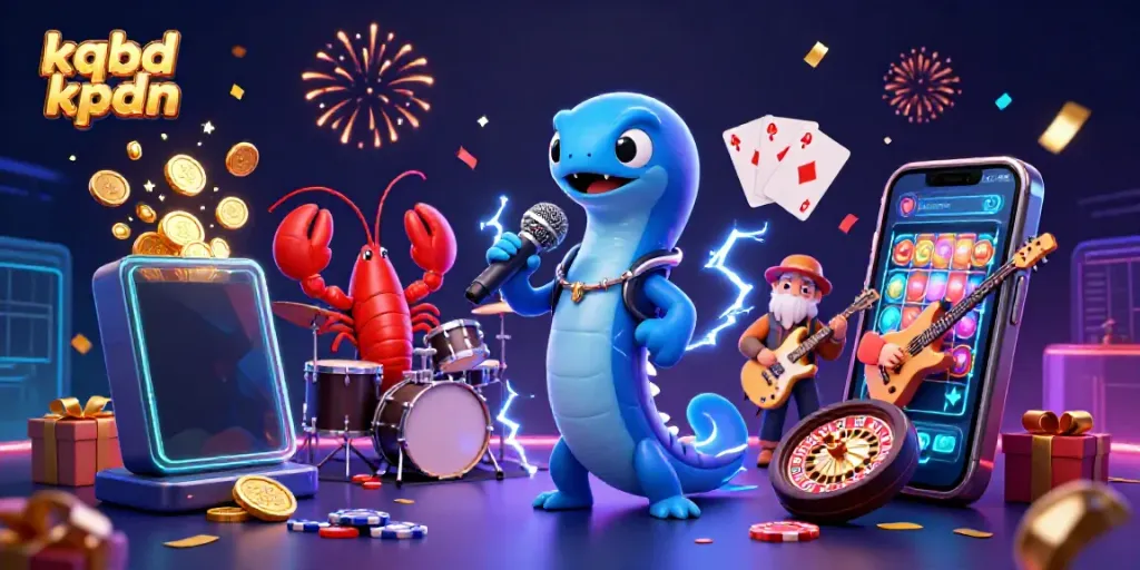 Experience exhilarating underwater casino vibes with vibrant kqbd kpdn characters performing energizing music.
