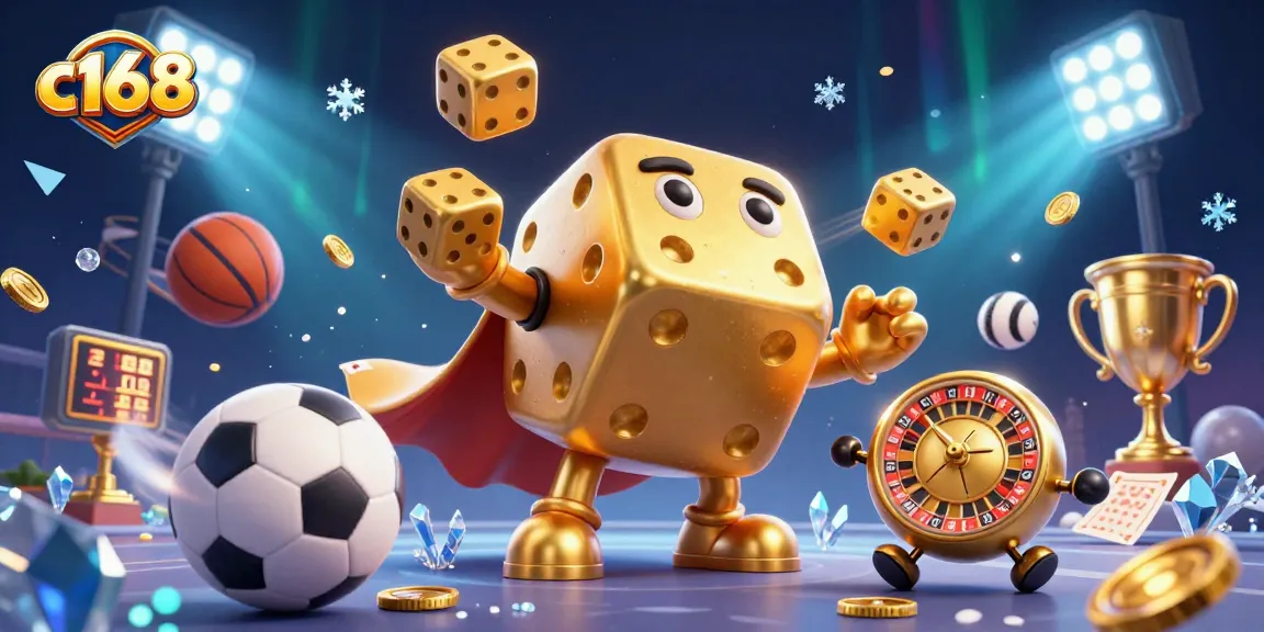 Get ready to roll with c168 as vibrant gaming action unfolds in a dynamic casino scene!