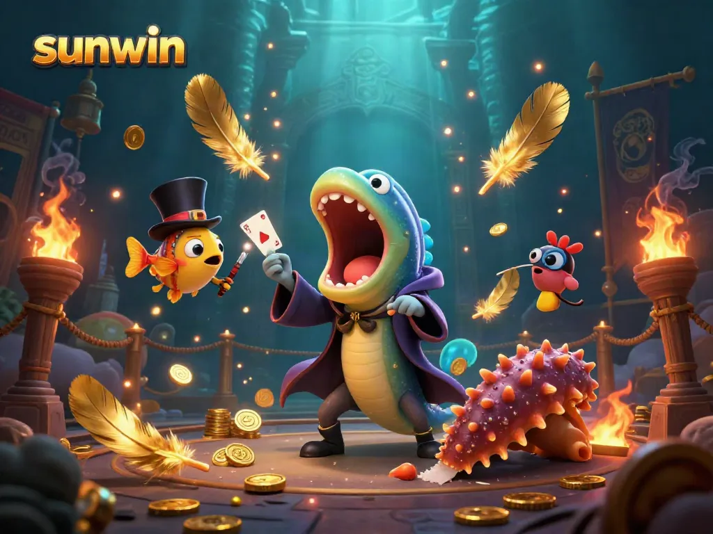 Experience thrilling gameplay with sunwin's spectacular underwater magic act.