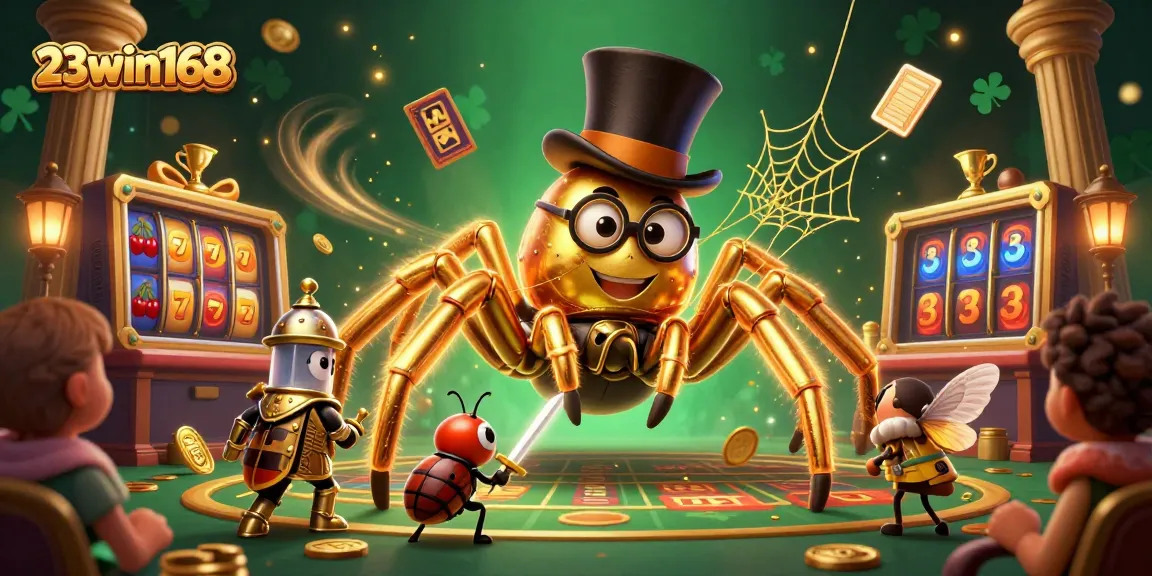 Engage in thrilling jackpot excitement at 23win168 with our dynamic casino world illustration.