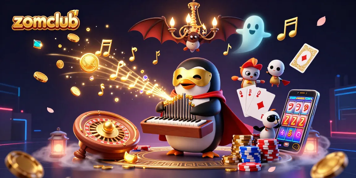Celebrate your wins at zomclub with vibrant 3D casino games and golden treasures.