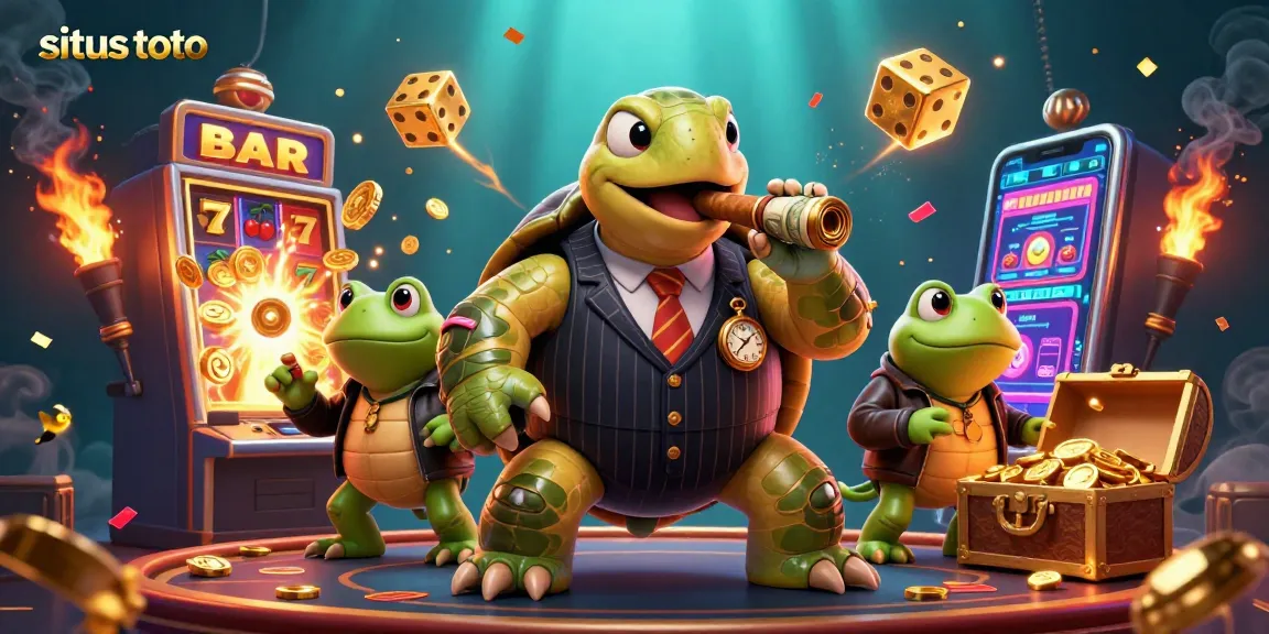 Memenangkan jackpot di situs toto dengan permainan slot modern penuh cahaya dan keseruan.